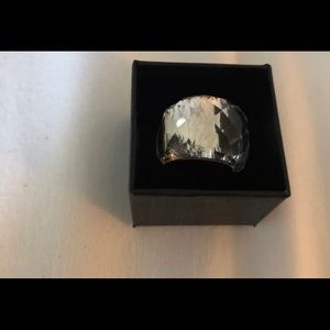 Clear dome Swarovski ring size 7